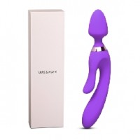 Wand Massager 9 Speeds Rechargeable Silicone with 2 Motors Purple (LAST ONES AVAILABLE)